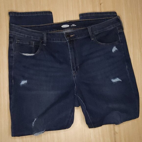 Arizona Midrise Distressed Skinny Jeans 17 - Picture 1 of 8